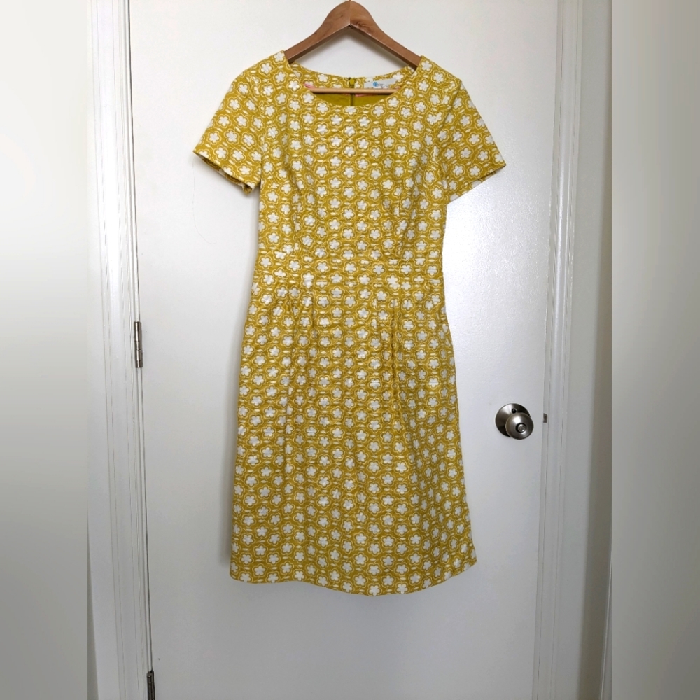 Biden yellow floral dress